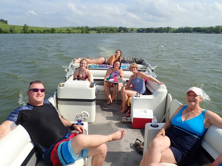 boating at lake kahola